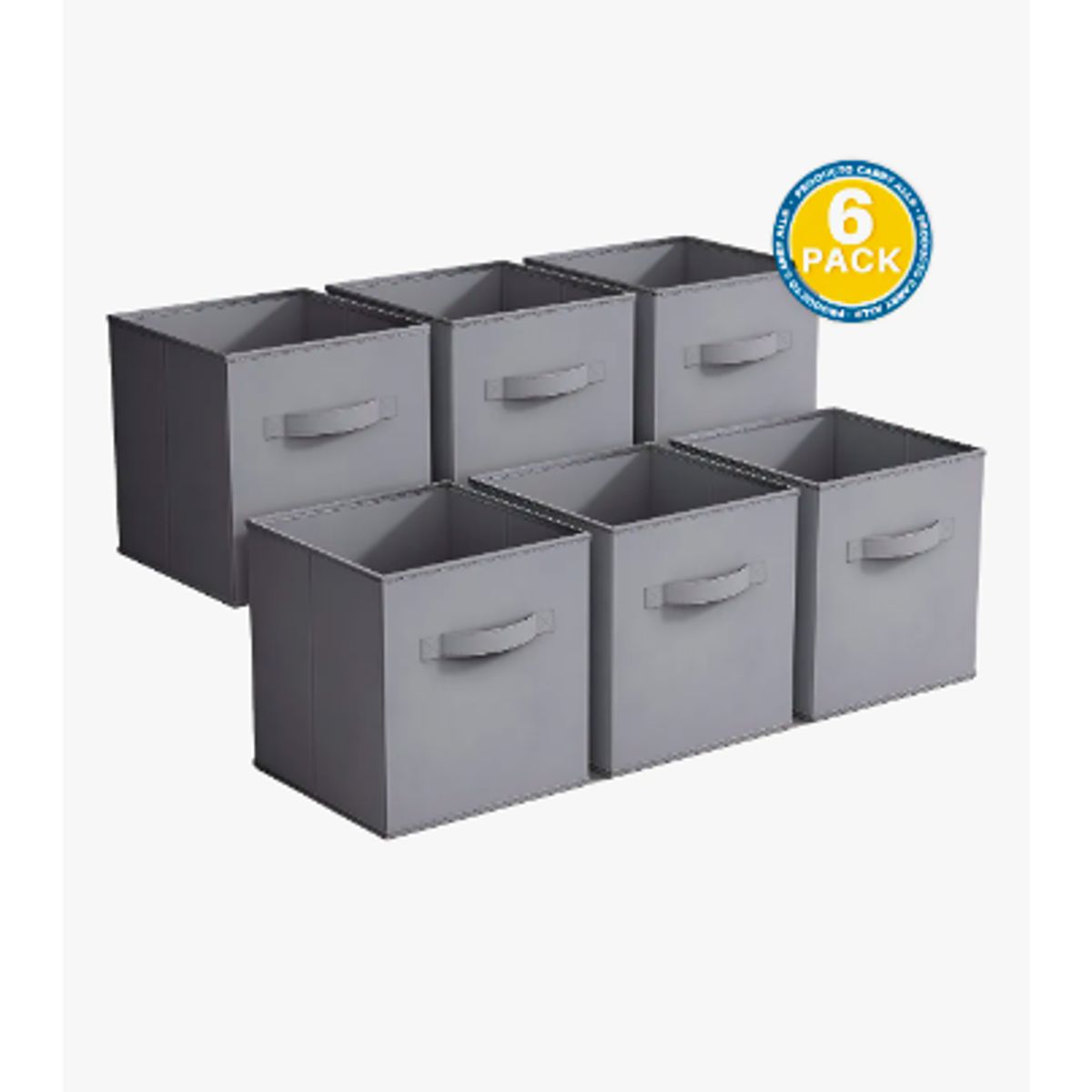 GENERICO - Pack 6 Cajas Cubo Carry All Organizadoras Plegables