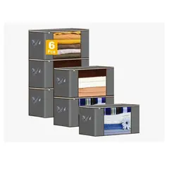 GENERICO - Set 6 Bolsas Organizadora Almacenamiento Ropa Armario