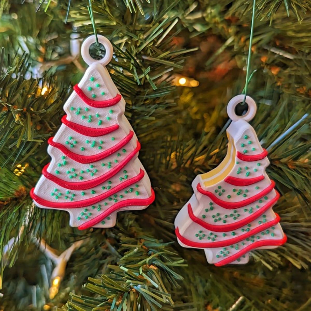 GENERICO - Adorno navidad - árbol de pastel (pack 2 UN)