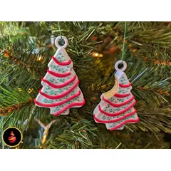 GENERICO - Adorno navidad - árbol de pastel (pack 2 UN)