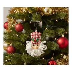 GENERICO - Pack 6 Adorno Navidad Colgante Viejo Pascuero 14cm x 18cm