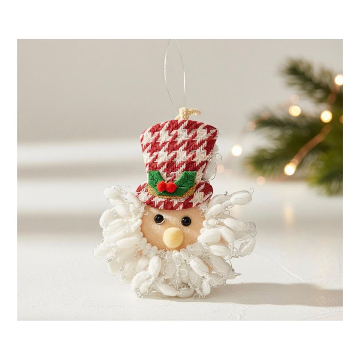 GENERICO - Pack 6 Adorno Navidad Colgante Viejo Pascuero 14cm x 18cm