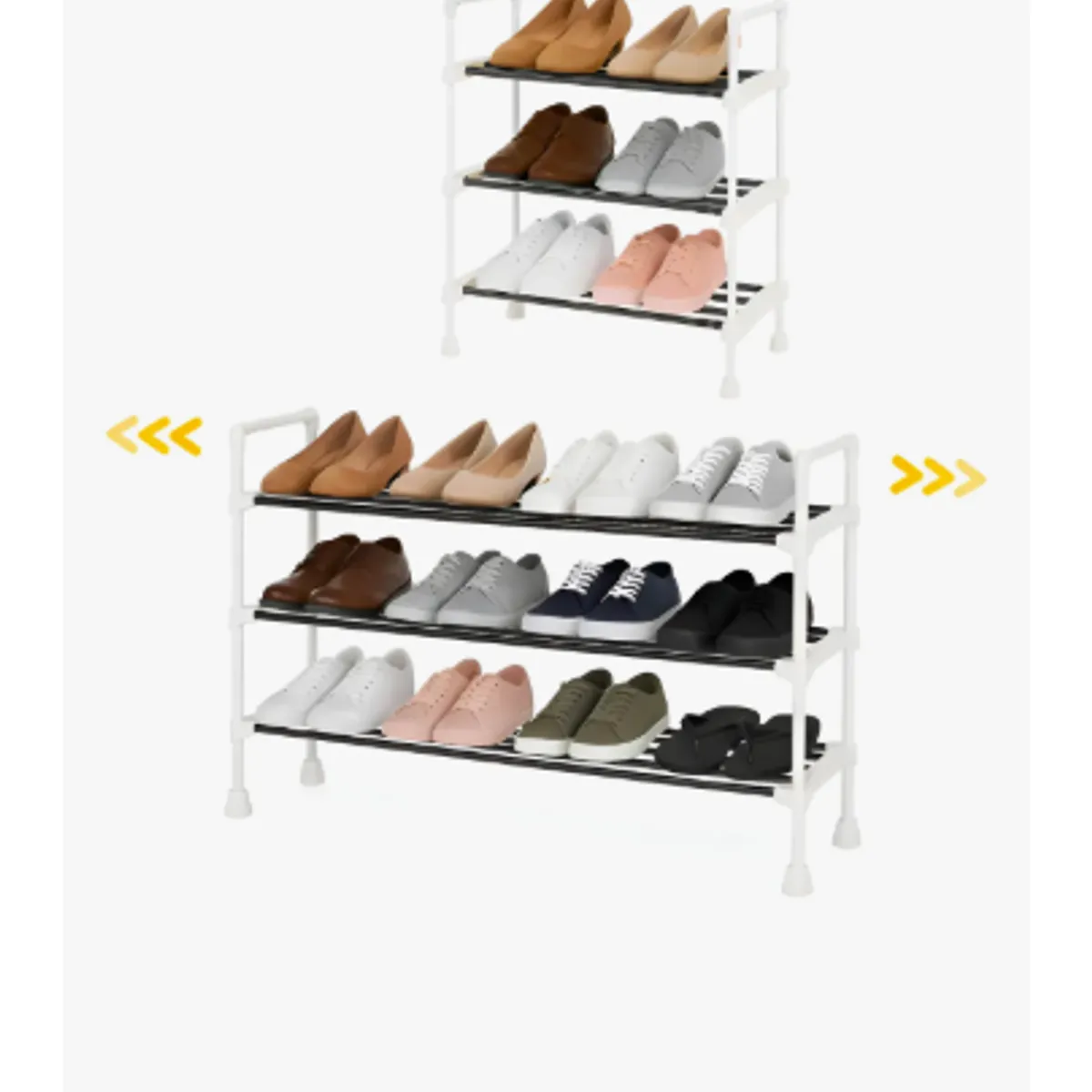 GENERICO - Rack Zapatero Extensible Simpel Organizador De Zapatos Ajustable De 6 A 12 Pares