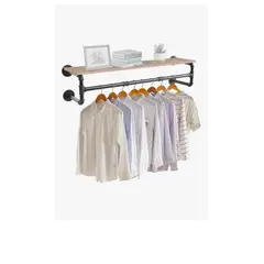 GENERICO - Perchero Tubería Industrial Vintage De Colgar Ropa En Pared