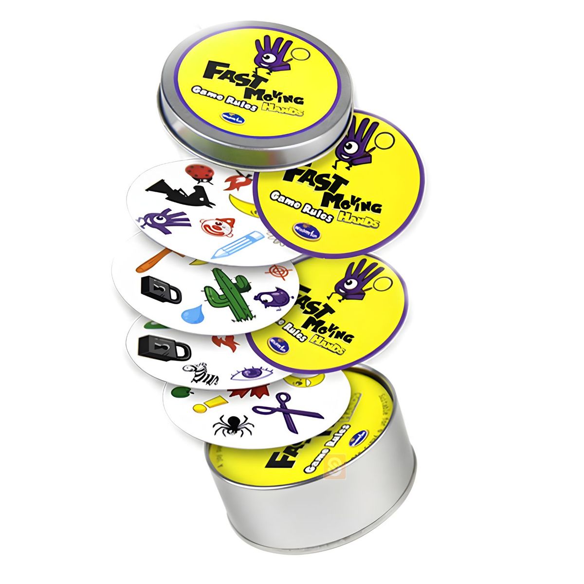 GENERICO - Fast Moving Hand Cartas 5en1 Juego Memoria y Velocidad - SC