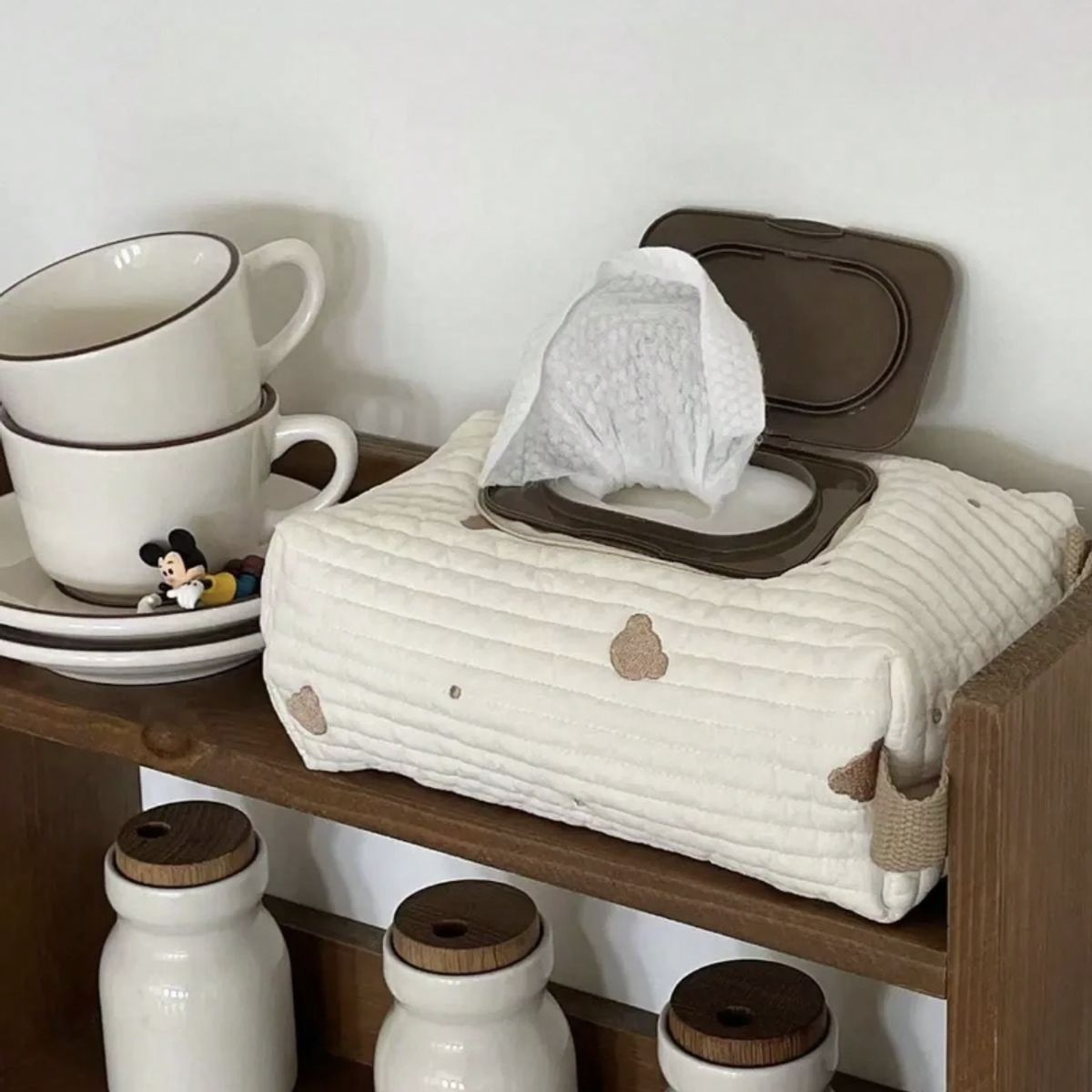 BABY - Pañalera grande para bebé Osito Beige