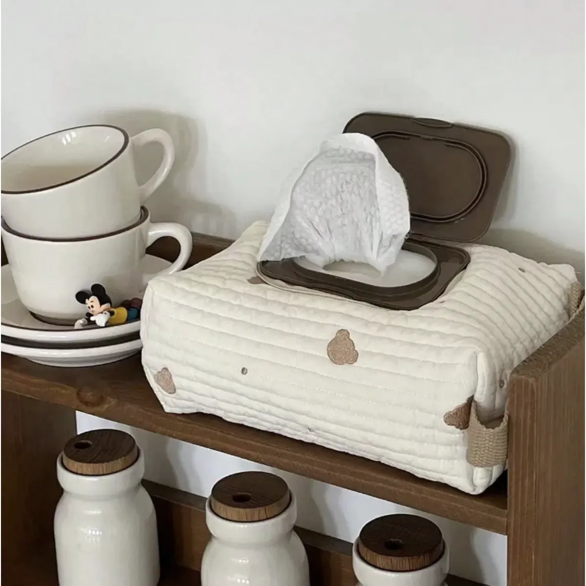 BABY - Pañalera grande para bebé Osito Beige
