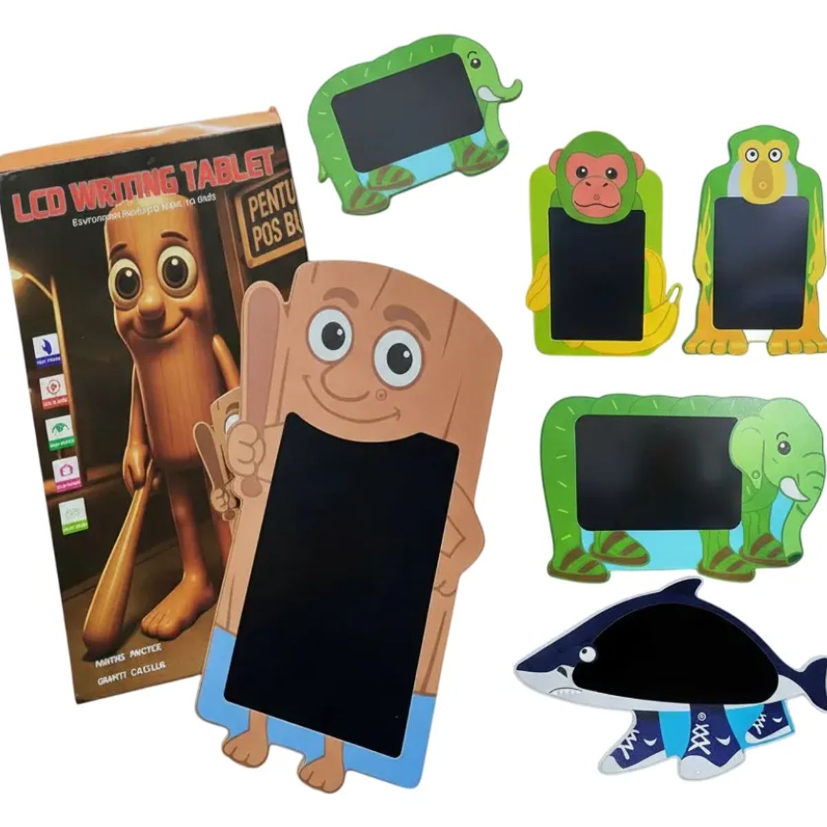 GENERICO - Pizarra Mágica Dibujo y Escritura Brainrot Tralalero Para Niños