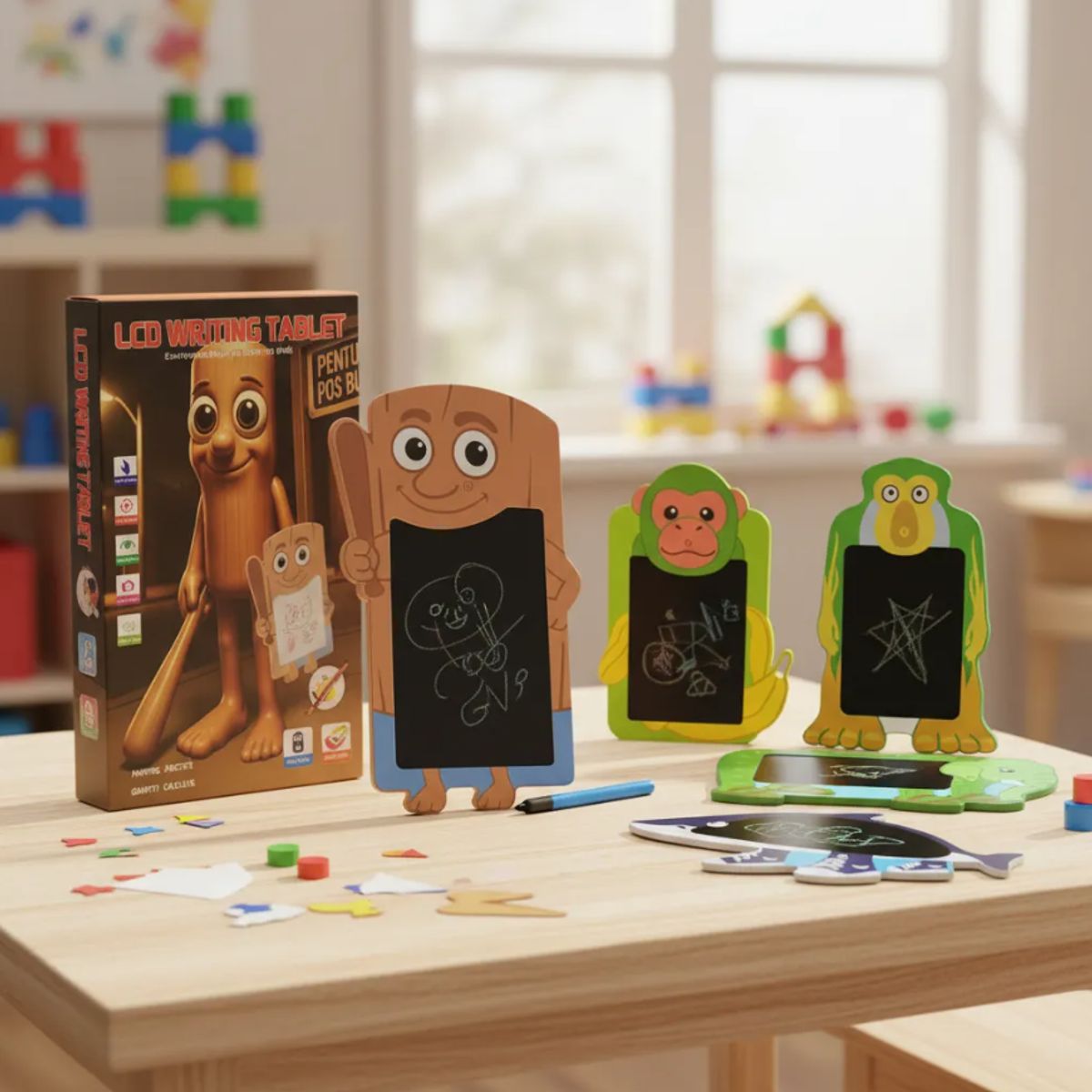 GENERICO - Pizarra Mágica Dibujo y Escritura Brainrot Tralalero Para Niños