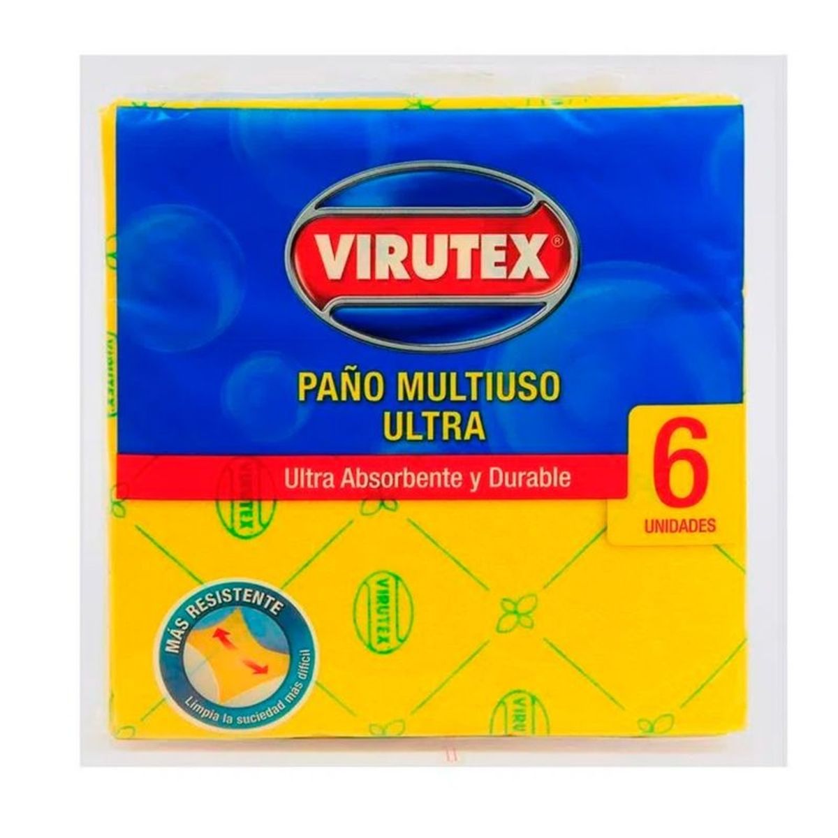 VIRUTEX - PACK X 4 PAÑO MULTIUSO ULTRA 6 UND  VIRUTEX
