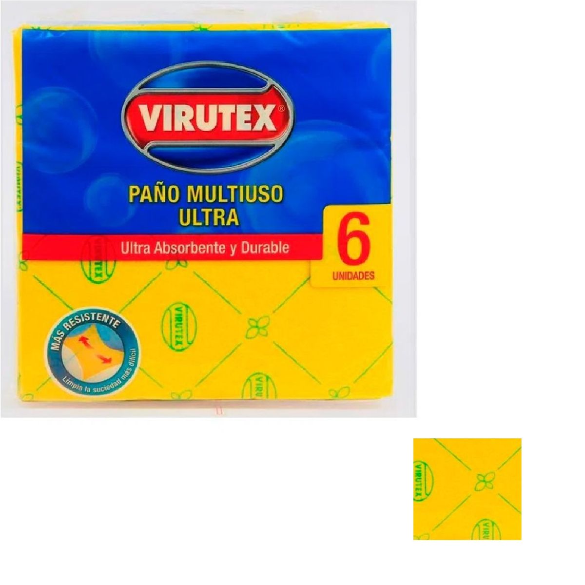 VIRUTEX - PACK X 4 PAÑO MULTIUSO ULTRA 6 UND  VIRUTEX