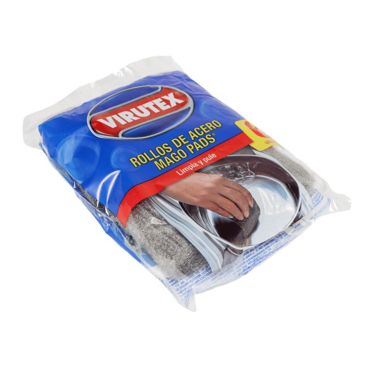 VIRUTEX - PACK X 4 ROLLOS DE ACERO 6 UND  MAGO PADS  VIRUTEX