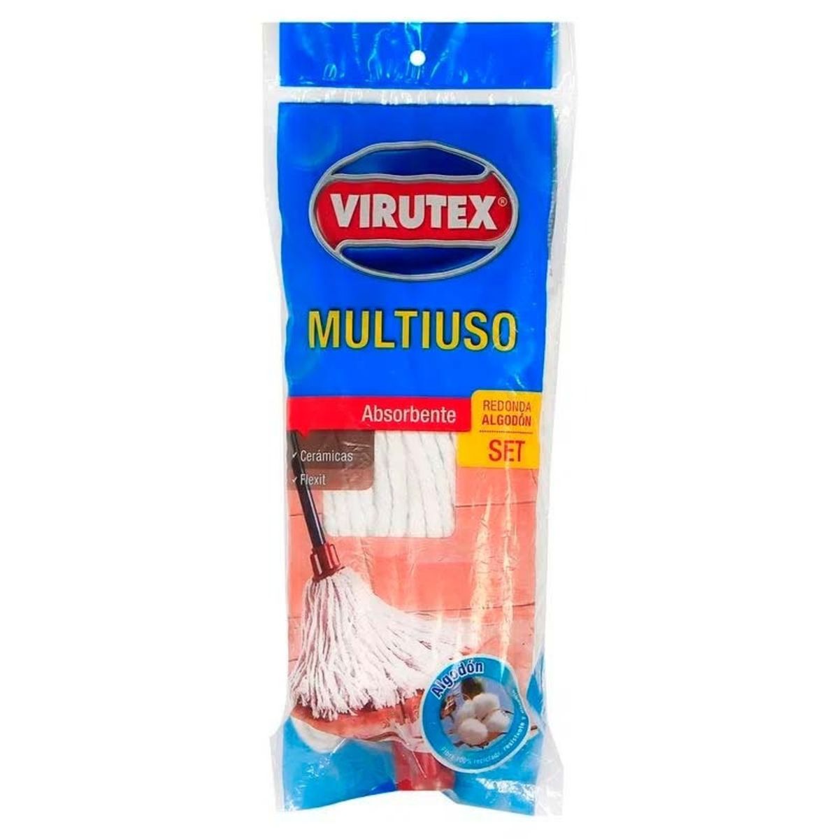 VIRUTEX - REPUESTO MOPA REDONDA EXTRA GRANDE  VIRUTEX