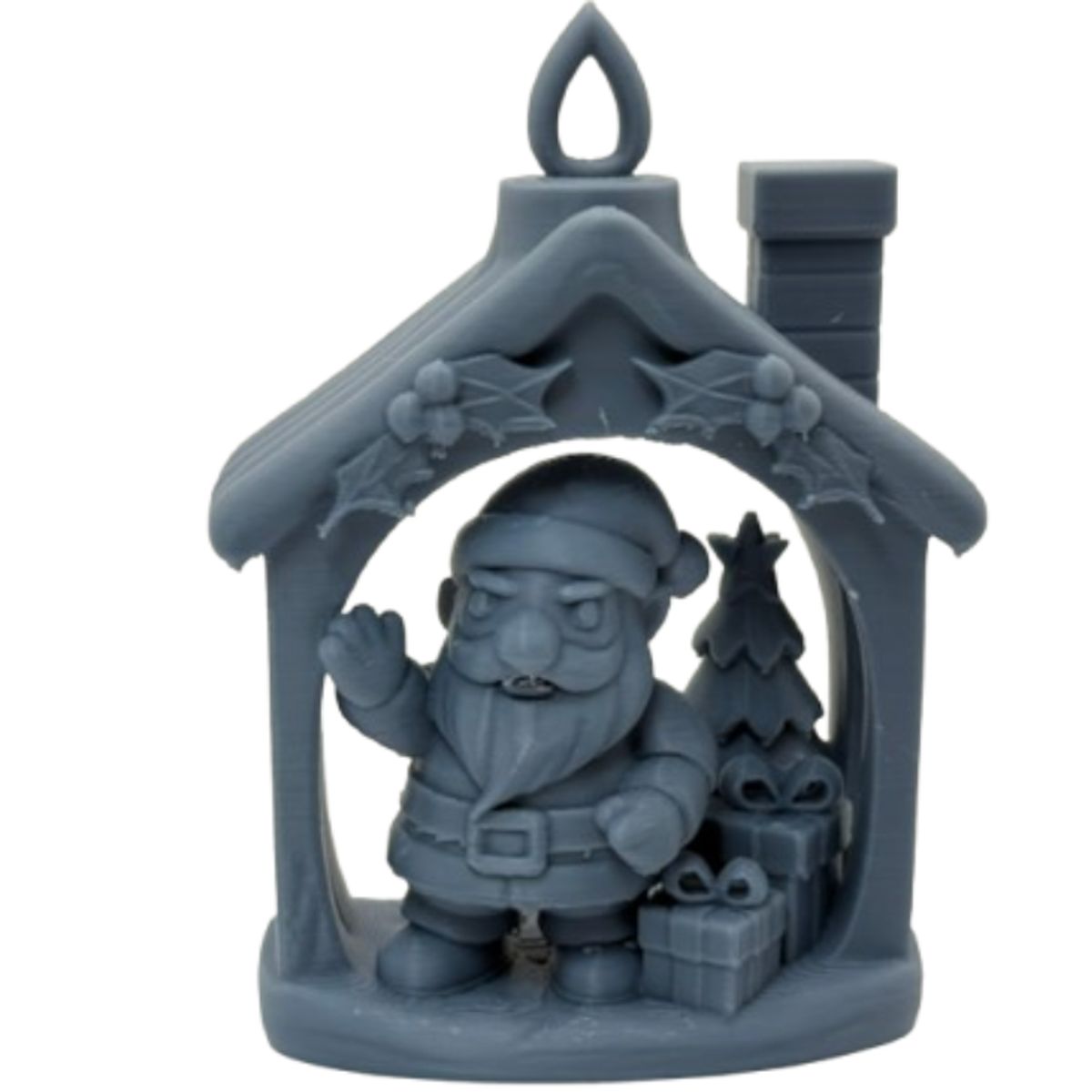 GENERICO - Adorno para Árbol de Navidad- Casa de Papá Noel