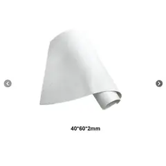 GENERICO - Pack 10 Goma Eva 40x60 Con Glitter o Escarcha - Blanco