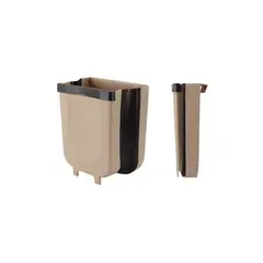 GENERICO - Basurero Plegable Multiuso Cocina Baño Beige