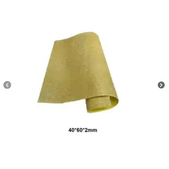 GENERICO - Pack 10 Goma Eva 40x60 Con Glitter o Escarcha - Dorado