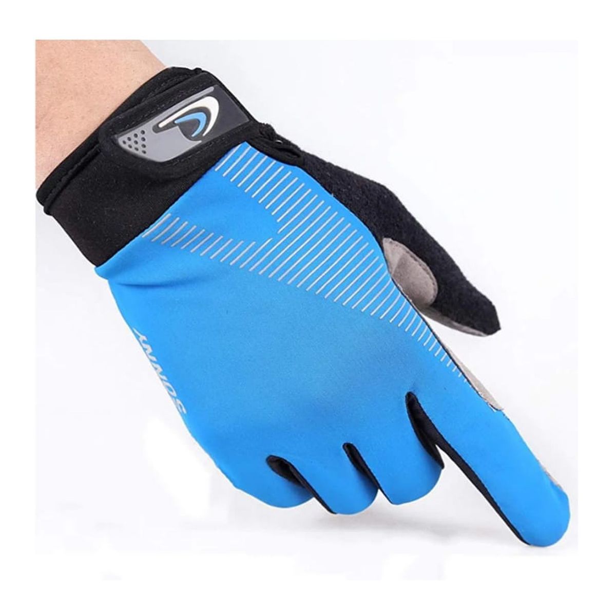 GENERICO - Guantes cortos antideslizantes deportivos azul M
