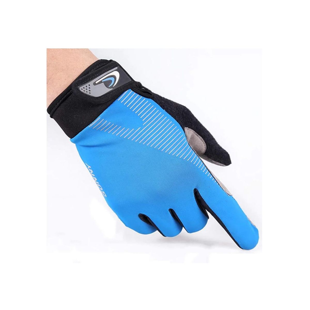 GENERICO - Guantes cortos antideslizantes deportivos azul M