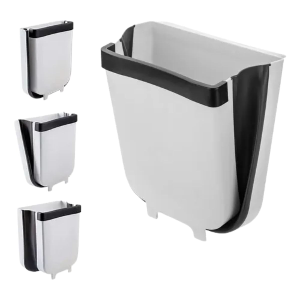 GENERICO - Basurero Plegable Multiuso Cocina Baño Blanco
