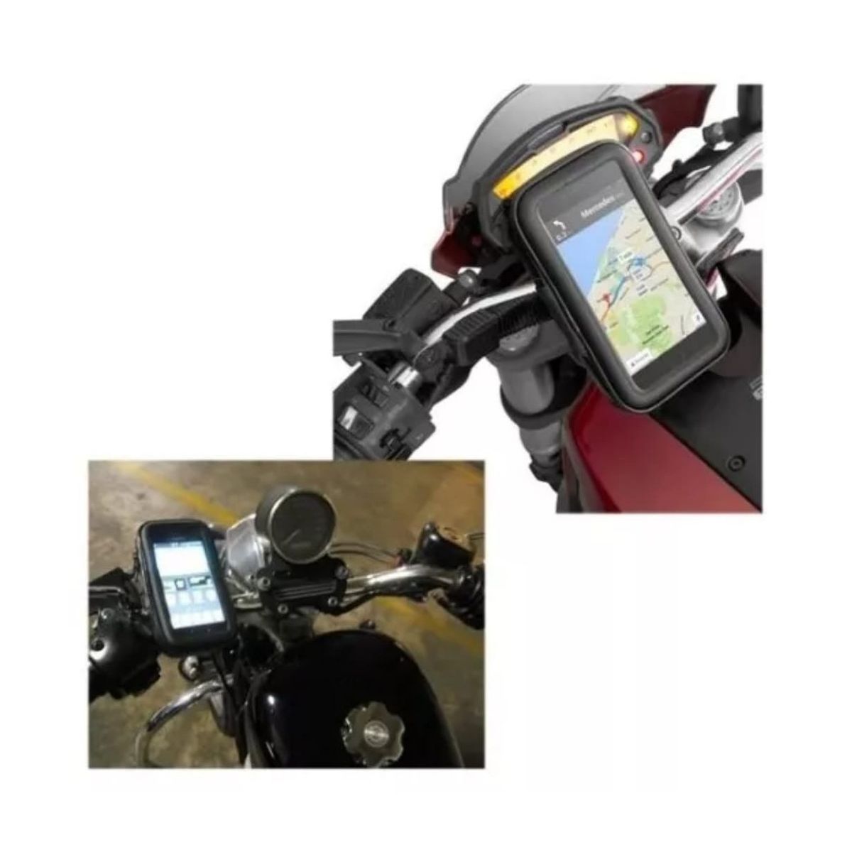 GENERICO - Soporte de teléfono para espejo retrovisor de motos