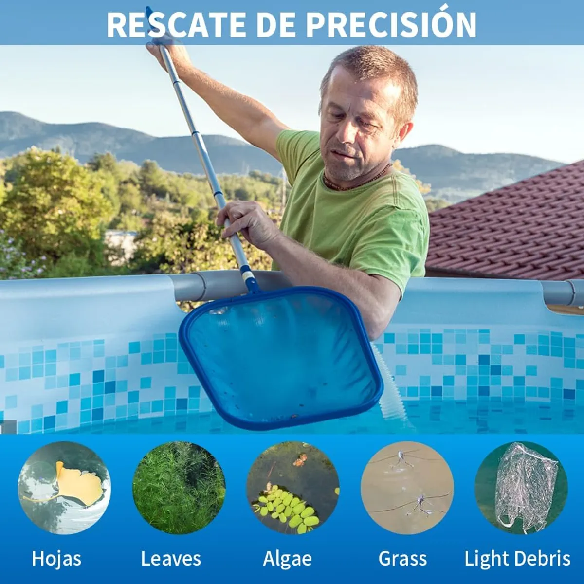 GENERICO - 88-160cm Red De Skimmer Para Piscina Para Piscinas Spas