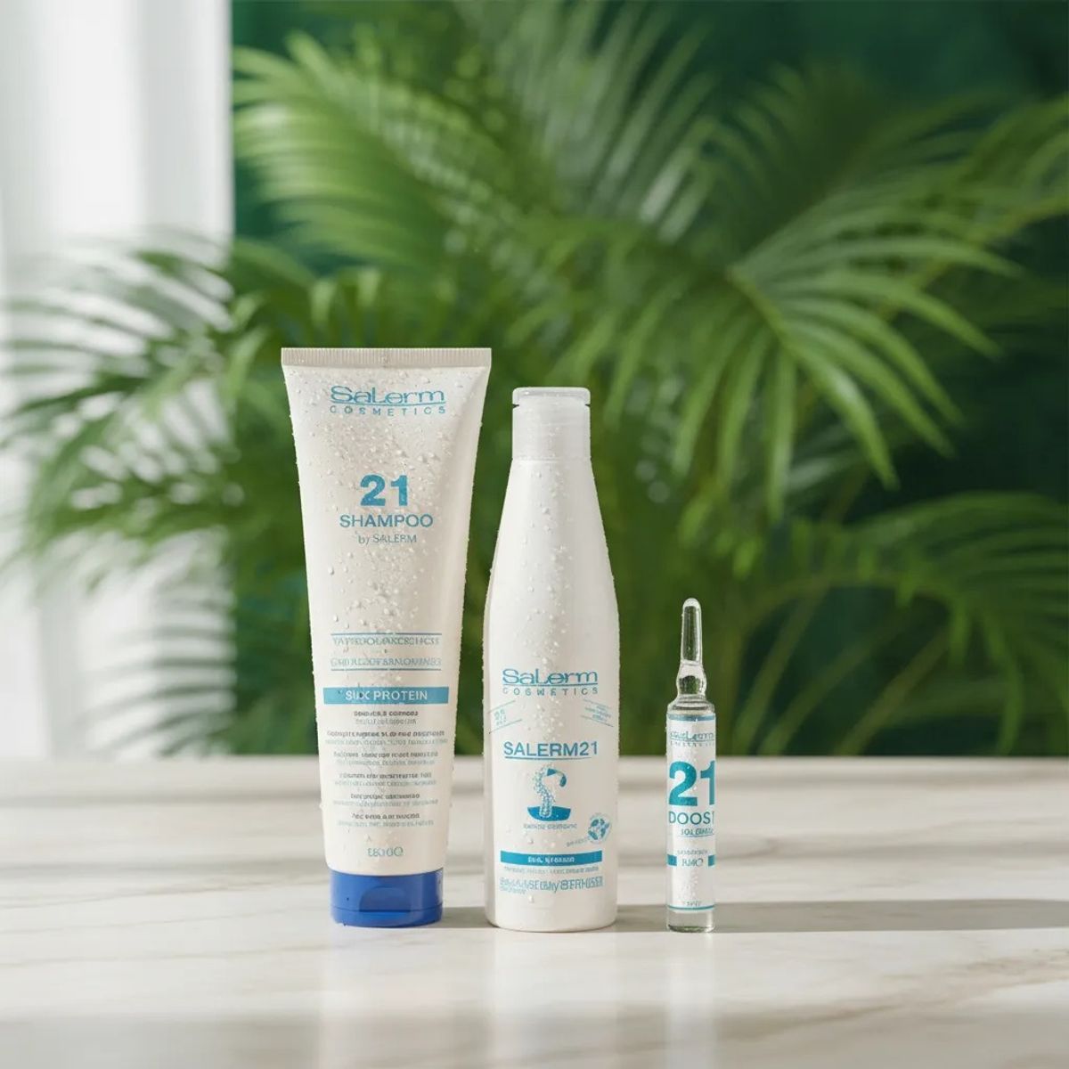 SALERM - Salerm 21 Shampoo 300ml - Mascarilla 250ml - 1 Ampolla Boost