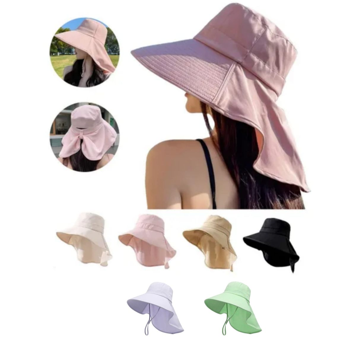 QIKUN - Sombrero Outdoor  Ala Ancha  Legionario - Protección UV ​