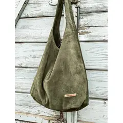 KAI CUEROS - Cartera Tote Oza Cuero Musgo