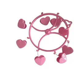 GENERICO - Colgador De Ropa Interior Diseño Corazon Rosa.