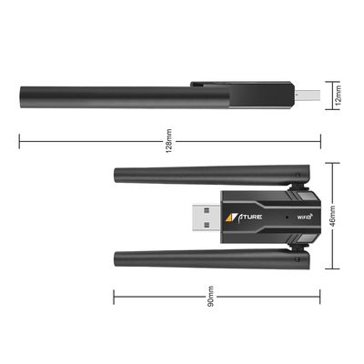 Imagen 2 del producto Adaptador WiFi 6 AX900 Mbps Dual Band 2.4/5 GHz Para PC