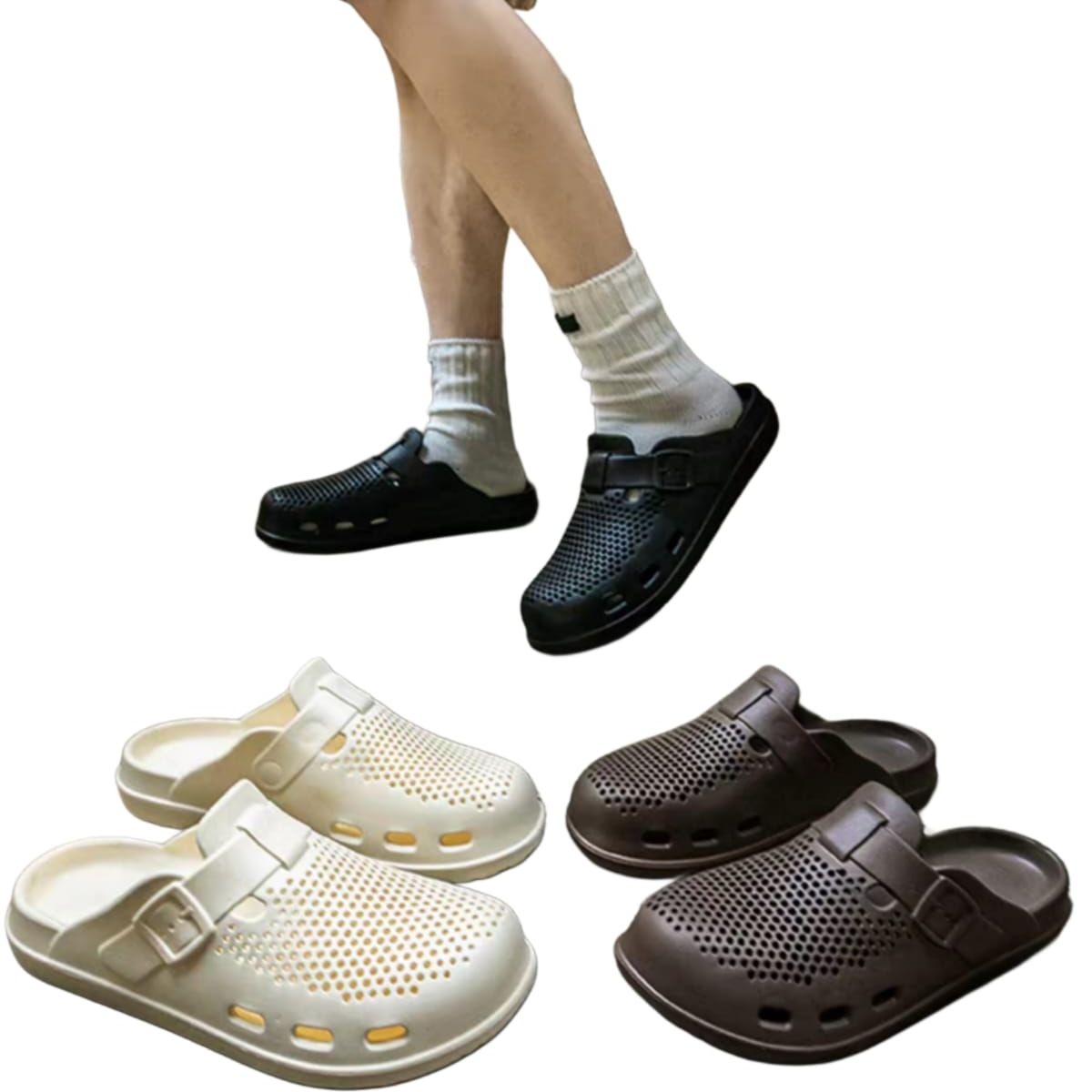 OMAS - Zapatos Zueco  Hombre  EVA   Antideslizantes Zuecos Deportivos