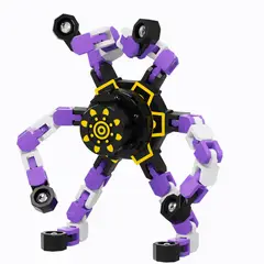 OLEVO - Juguete trompo transformable para ninos spinner de dedos morado