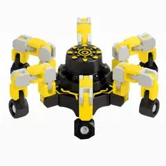 OLEVO - Juguete trompo transformable para niños spinner de dedos amarillo
