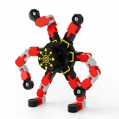 OLEVO - Juguete trompo transformable para ninos spinner de dedos rojo