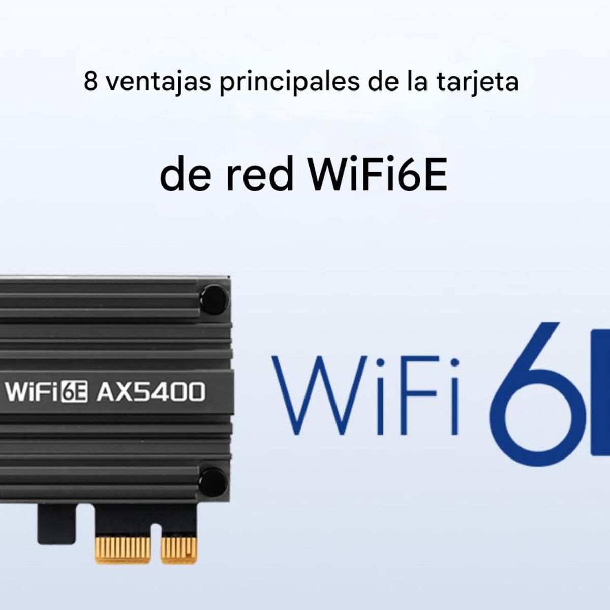 GENERICO - Tarjeta De Red PC WiFi 6E AX5400 Tri-Band Para PCI-E Con Bluetooth 5.3