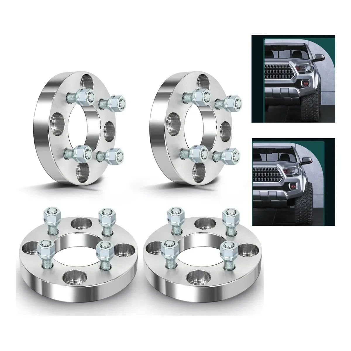 KUANGYE - Espaciador Desplazador 4x114 De 1 Pulgada El Juego X4