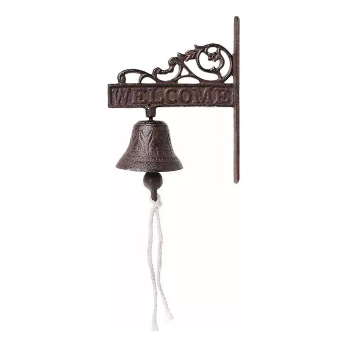 ATURE - Campana De Fierro Para Puerta Entrada Bienvenida Welcome
