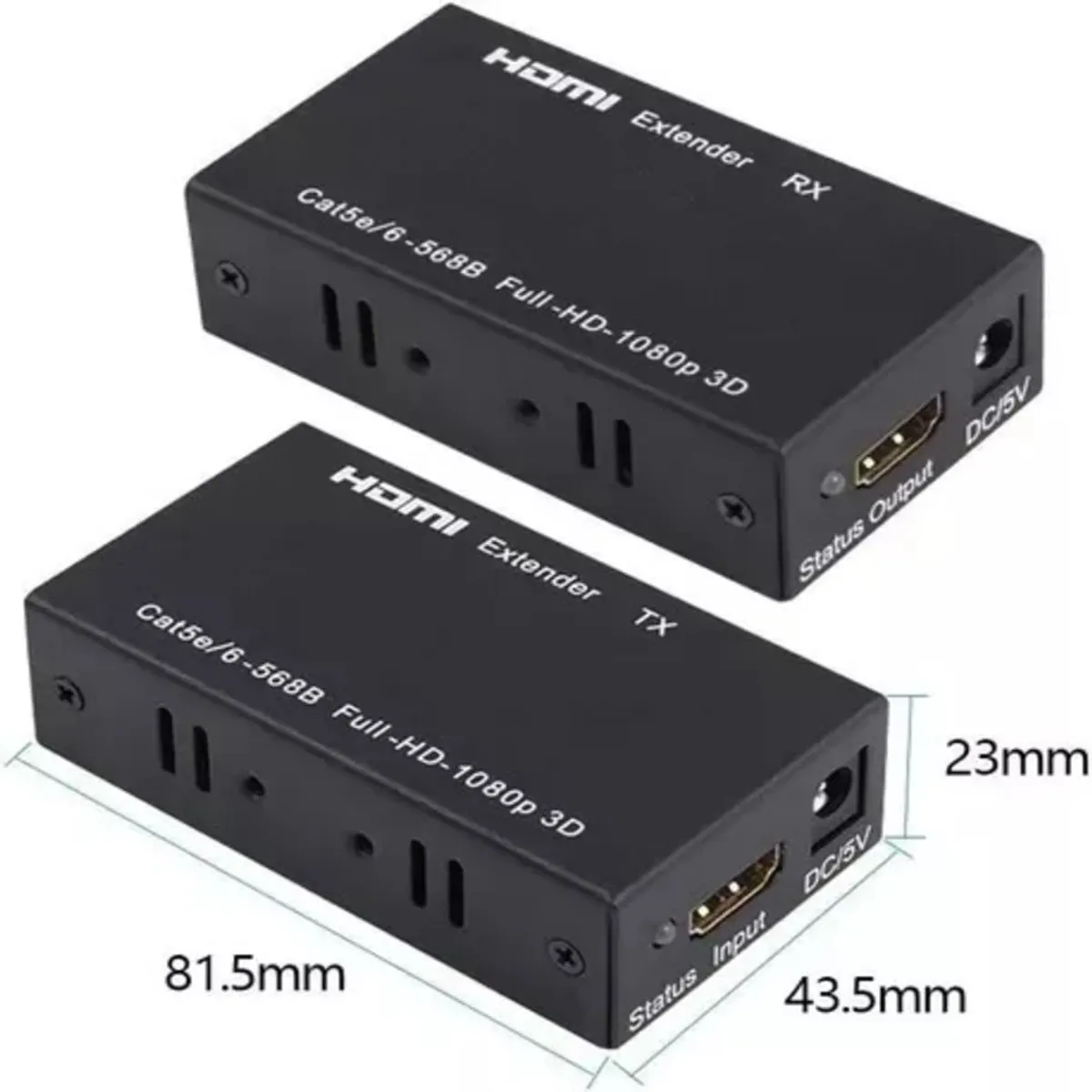 GENERICO - Extensor HDMI Activo Hasta 60 Metros Por Cable De Red RJ45