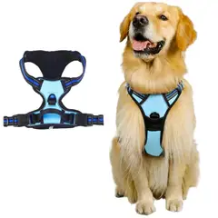 OLEVO - Arnés de Pecho Tipo H para Perro Azul Talla M