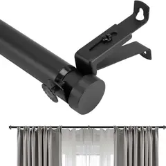 YOMYM - Set de barras para cortina de metal 120 cm