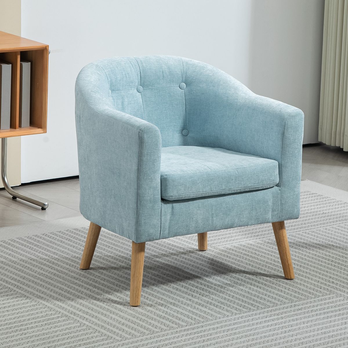 ELEMENT DESIGN - Poltrona 70x60x77CM para Dormitorio Apartamento Oficina Beige