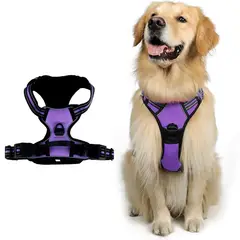 OLEVO - Arnés de Pecho Tipo H para Perro Violeta Talla L
