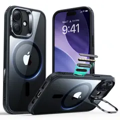 ESR - Para iPhone 17 - Carcasa Magsafe Con Soporte Negro A1-06
