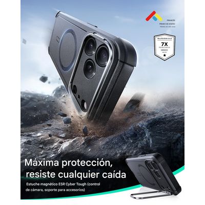 Imagen 2 del producto Para iPhone 17 Pro Max - Carcasa Magsafe Resistente Negro A1-20