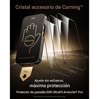 Imagen 2 del producto Para iPhone 17 Pro Max - Vidrio Templado Blindado + Instalador Clear A1-24