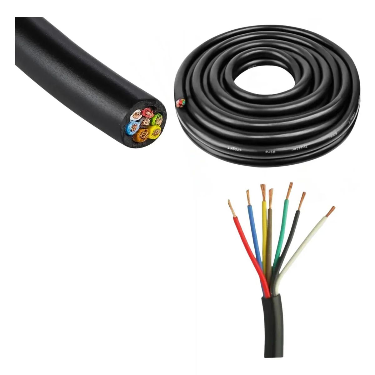 KUANGYE - Foco Trasero Led 12 Voltios Carro Arrastre Cable Luz Patente