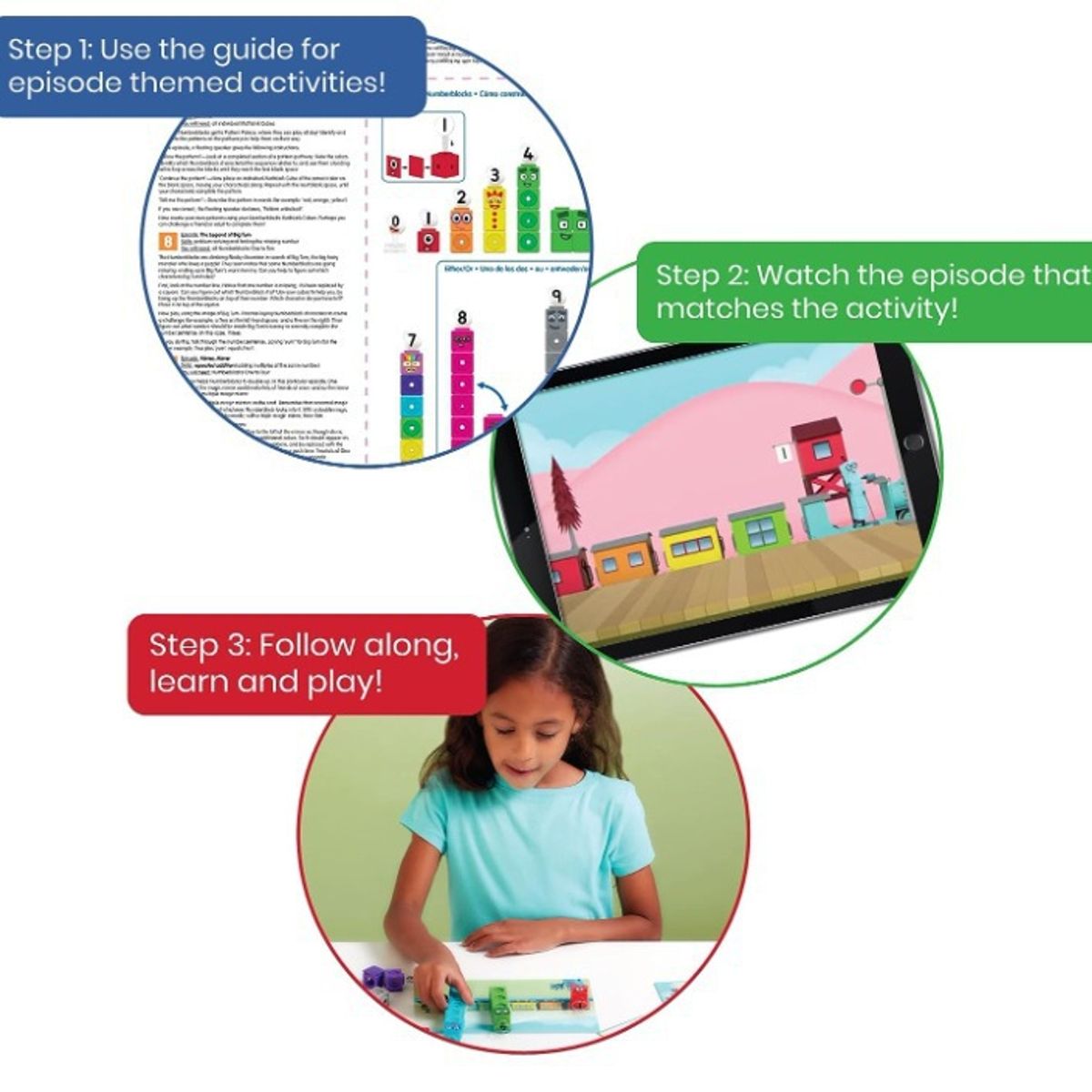 OLEVO - Juguete educativo números bloques 1-10 niños 3-7 años