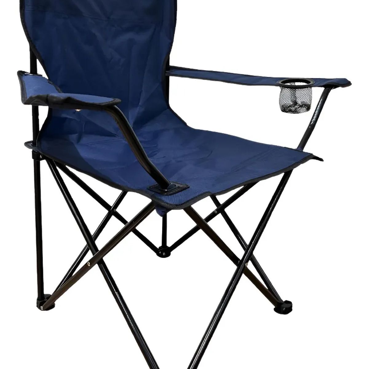 SUPERCENTER - Silla Plegable De Playa Camping Con Bolso De Porta Vasosazul