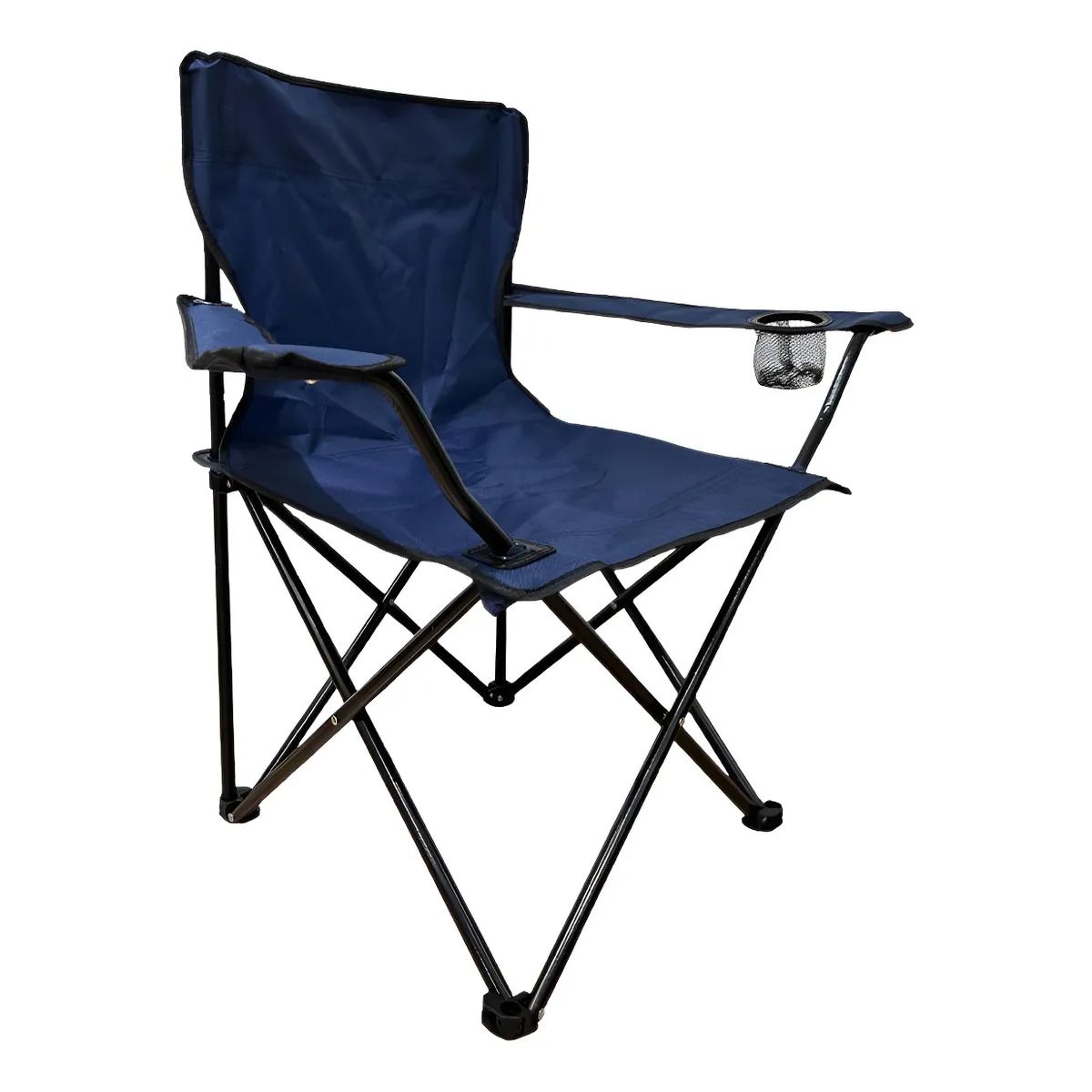 SUPERCENTER - Silla Plegable De Playa Camping Con Bolso De Porta Vasosazul